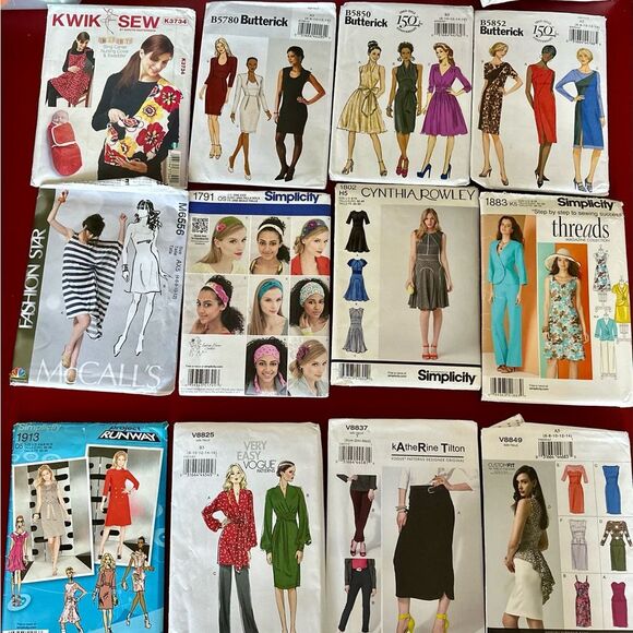 2012 Vogue, Butterick, McCall’s, Simplicity & Kwik Sew Sewing Patterns lot of 12 - Picture 2 of 7